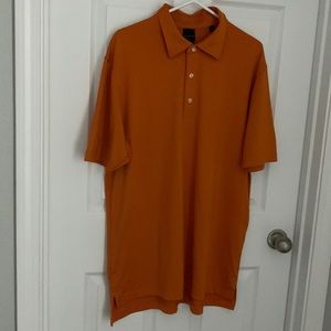 Orange mens size large golf polo
